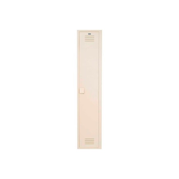 Bradley Bradley 1-Tier 1 Door Lenox Plastic Locker, 12"W x 12"D x 60"H, Beige, Assembled LK1212601HV-202 - main